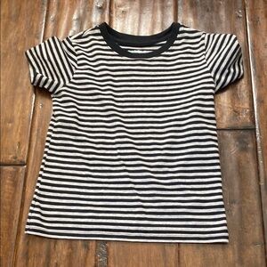 Striped Black and White Kids T-Shirt
